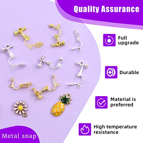 32 Piezas Convertidores de Aretes Clip-on No Perforados miniatura 5