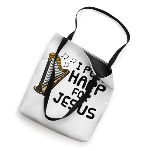Bolso tote para harpista cristiana: 'I Play Harp For Jesus' miniatura 2