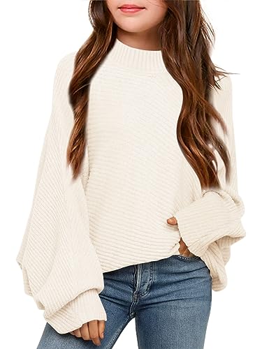 Mafulus Girl's Oversized Crewneck Fall Sweater