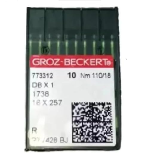 Steel DBX1 Groz Beckert Needles, For Sewing Machine (Pack Of 1),10