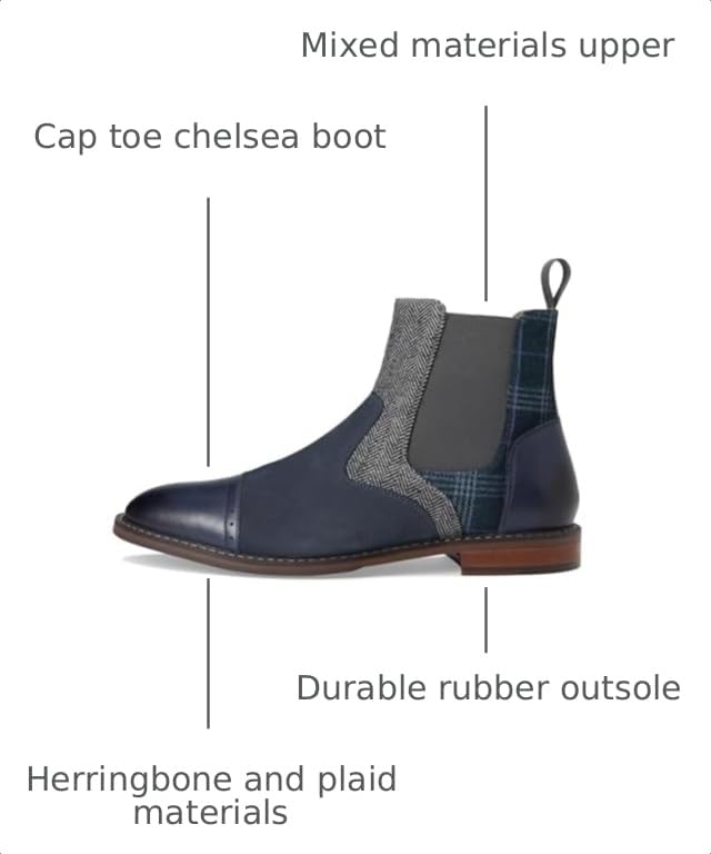 Image of Stacy Adams Finney Cap Toe Chelsea Boot