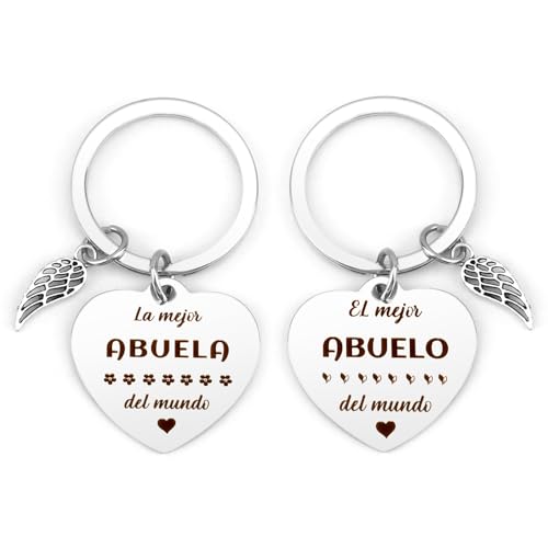 Regalo Abuela Dia De La Madre 2 Piezas Llavero Regalos Abuelo Y Abuela Navidad Original Cumpleaños Regalos Para Abuelos Regalo Abuela Navidad Regalos Para Abuelas Regalo Abuela Cumpleaños