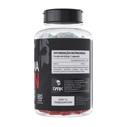 Therma Burn Queimador de Gordura | CAFEÍNA | Perda de Peso | Metabolismo e Energia 120 Capsulas Dark