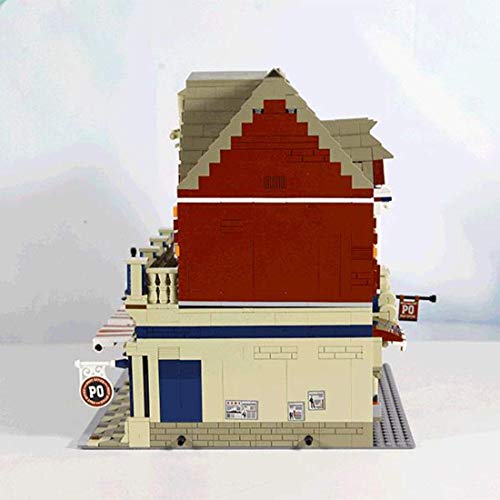 n.g. Wohnkultur Architektur Bausteine Modell 3250Pcs Postamt Stadthaus Straßenansicht Stadthaus Spielzeugladen… – Bild 7