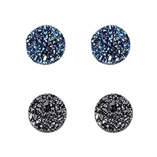 Preisvergleich Produktbild BEAUTYBIGBANG Atheniz Magnetologie Lymphvität Germanium Ohrringe, Amo'thea Lymphactive Mag Studs, Lymphdrainage Magnetische Ohrringe, Nicht-Piercing Kristall Magnettherapie Ohrringe für Männer Frauen