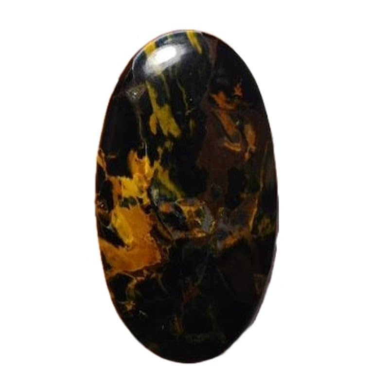 Pierre pietersite ovale 38x20mm dos plat pour réussir facilement vos sertissages