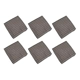 Paños de limpieza de microfibra para lavar platos, reutilizables, trapos de limpieza de vidrio para el hogar, cocina, 30 x 30 cm, paquete de 6 unidades, color marrón