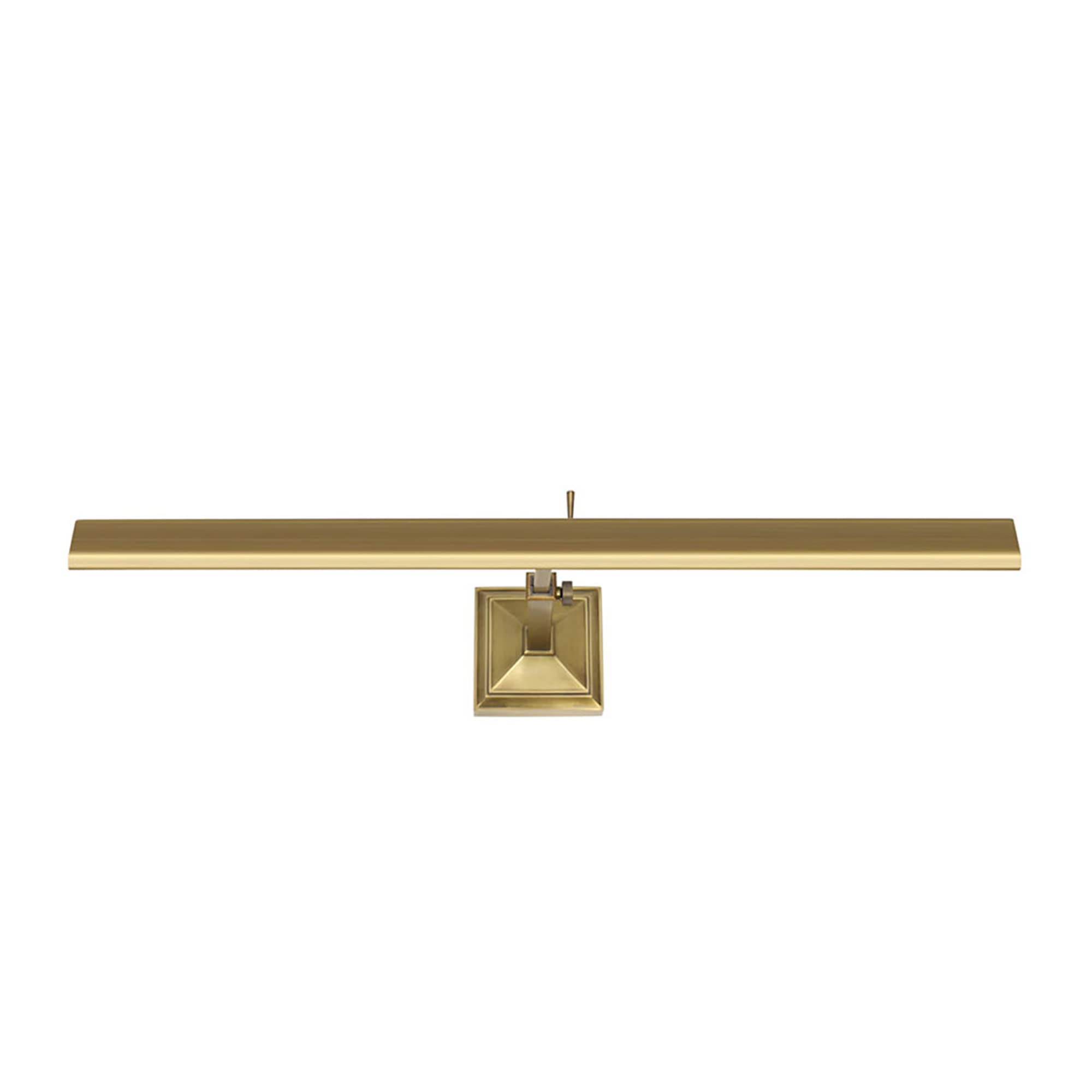 WAC Lighting dweLED, Hemmingway 24in LED Adjustable Picture Light 2700K in Burnished Brass