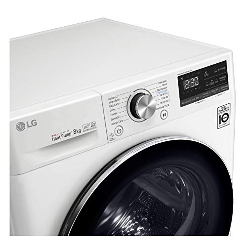 LG-RC80V9AV2W-Secadora-de-ropa-bomba-de-calor-8kg-carga-frontalinteligencia-artificial-62-dB-Color-Blanco