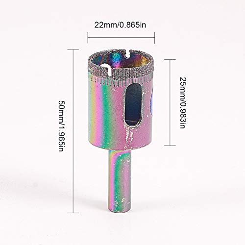 Broca de diamante 7/8" para cerámica y vidrio 3 pcs miniatura 2