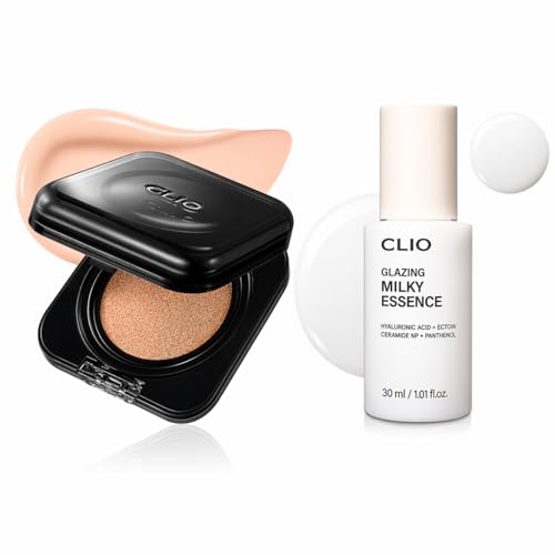 Image of CLIO [Bundle] Glazing Milky Essence Mini + Kill Cover Founwear Cushion Foundation 21C