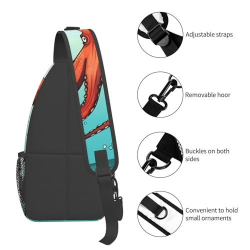 Bolso cruzado Giant Octopus para hombre y mujer miniatura 5