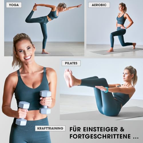 #DoYourFitness x World Fitness | Fitnessmatte "Ashanti" | 190x100x1cm | Phthalatfrei & rutschfest | Gymnastikmatte ideal für Yoga, Pilates… – Ansicht 6