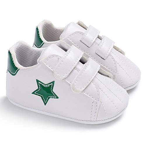 Zapatillas de Cuna (Color : Green, Size : 6-12 Months)