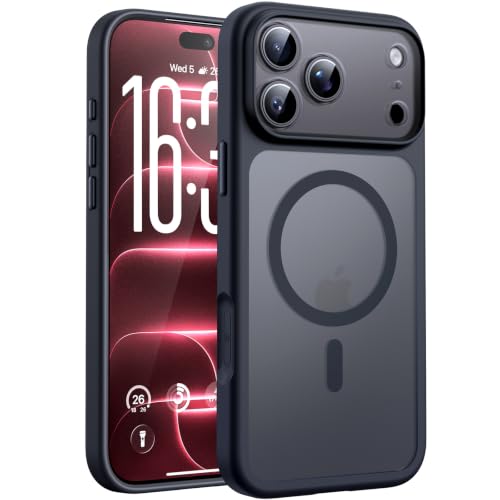 TOCOL für iPhone 18 Pro Hülle, Kompatibel mit MagSafe, Schwarz – Ansicht 1