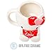 Silver Buffalo Sanrio Hello Kitty Holding Love Heart Ceramic 3D Sculpted Mug, 20 Ounces