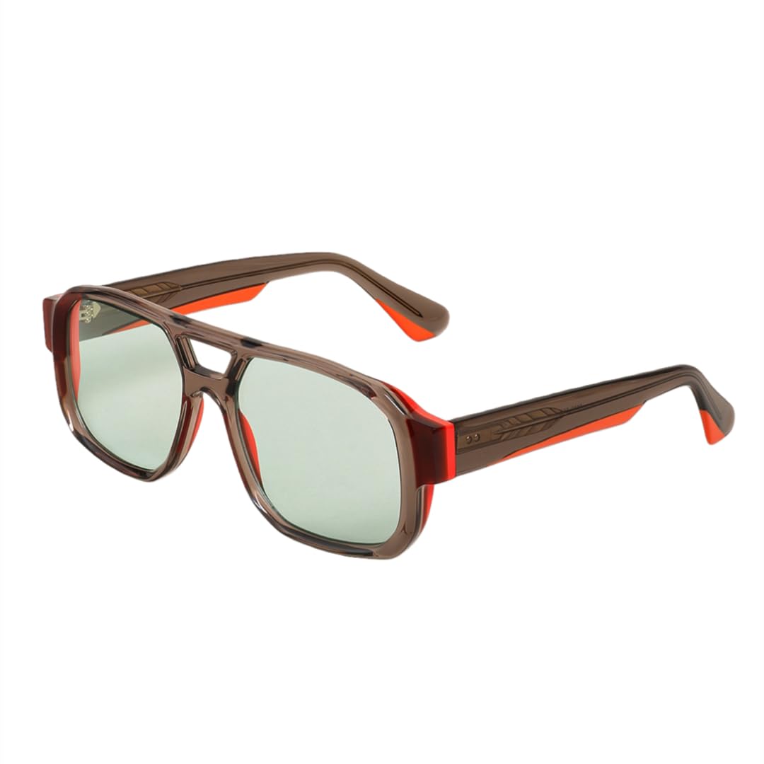 Gafas de sol de acetato hechas a mano, estilo retro, para exteriores, montura grande, protección UV400.
