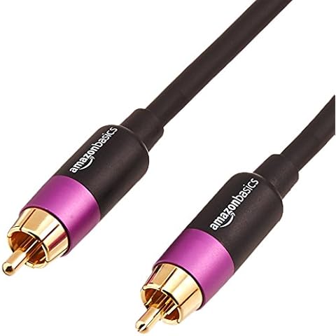 Cable para subwoofer Amazon Basics de 2,4 m Cover
