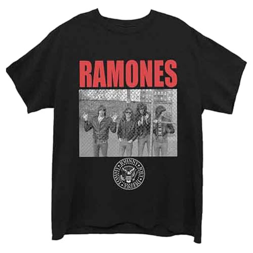 T shirt Ramones Cage Photo motif noir et blanc de groupe de musique