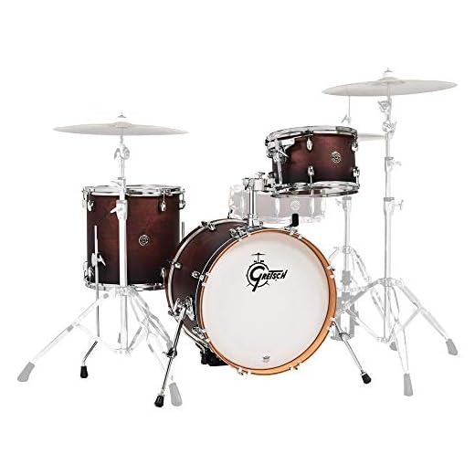 Gretsch Drums CT1-J483-SAF Catalina Club 3 Piece Drum Shell Pack, Satin Antique Fade