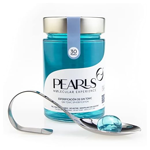 Pearls de GinTonic (30 unid) - Esferificaciones Premium listas para degustar. Descubre la Coctelería Molecular. Una explosión de sabor y sensaciones. Productos Gourmet.