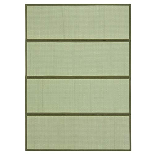 MIINA Japanese Traditional Tatami Mattress, Igusa (Rush Grass) Tatami Mat, Floor Mattress, Japanese Floor Mattress,Japanese Futon, 61"x78" (Queen, Natural)