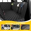 Dog Car Seat Cover for Back Seat,100% Waterproof Scratch Proof Nonslip Seat Cover,600D Heavy Duty Scratch Soft Dog Hammock for Car for Cars Trucks and SUVs(Black Grey