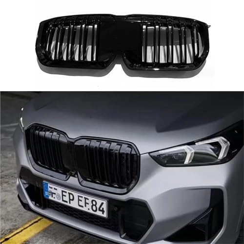 Grille centrale avant noire laquée pour calandre BMW X1 U11 2024 - 7