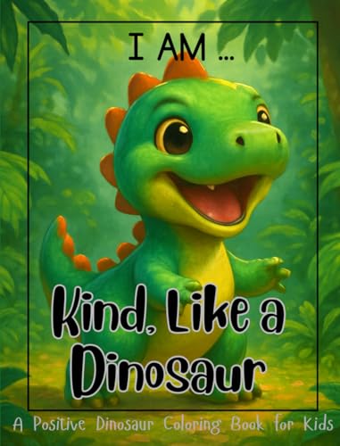 Kind Like a Dinosaur: A Positive Dinosaur Coloring Book for Kids
