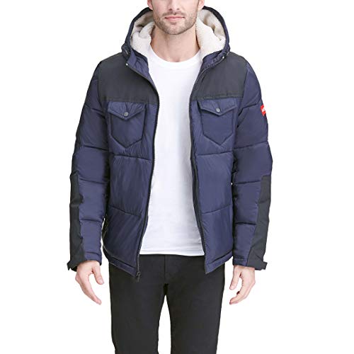 Image of Levi's Men's Performance Hooded Puffer Trucker Jacket (Regular & Big & Tall Sizes)