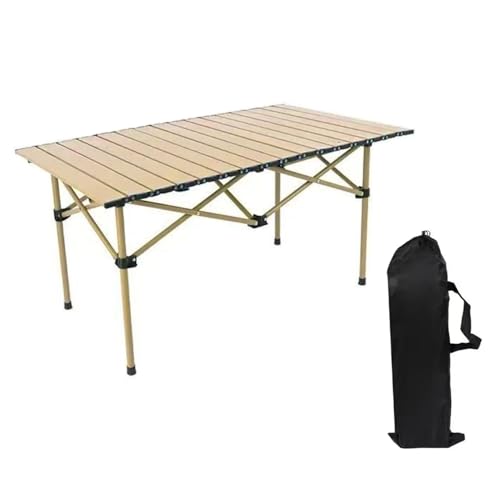 Table de camping pliante de 95 cm kaki portable et légère