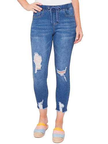 Royalty For Me Women's High Rise Jogger, Medium Blue, XL