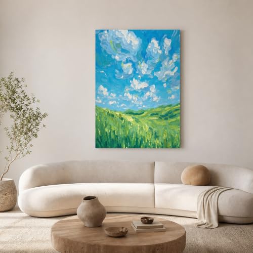 Art Poster Prairies de White Cloud grand format bleu-vert - 2
