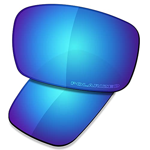 Saucer Premium Replacement Lenses for Oakley Crankshaft OO9239 Sunglasses High Defense - Glacier Blue Polarized