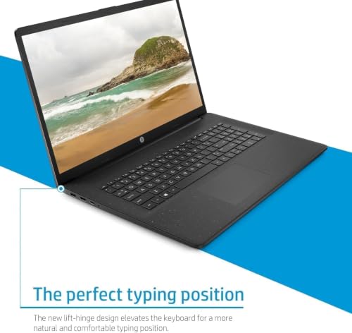 Image of HP 17 Laptop, 17.3 inch HD+ Non-Touch Display, i7-1335U, 32GB RAM, 1TB PCIe SSD, Wi-Fi 6 & Bluetooth 5.4, Numeric Keyboard, Windows 11 Home, Black