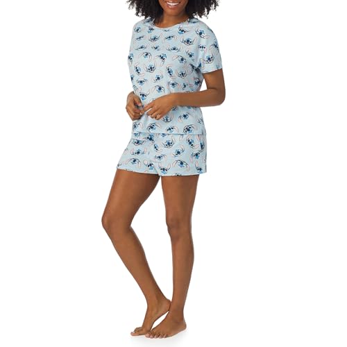 Richard Leeds International Womens Pajama Sets Disney | Hello Kitty |Snoopy Soft Stretch 2 Piece Short Lounge Sets for Women2