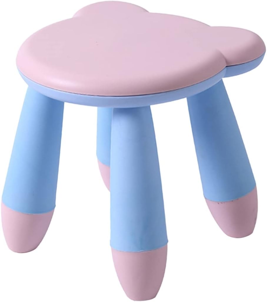 Boys and Girls Cartoon Non- Footstool Thickened Stool for Boy Girl Cute for Shoe Changing and Bathroom Use Lightweight and Sturdy for Toddlers