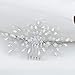 Produktbild Vakkery Hochzeit Haarkamm Silber Braut Kopfschmuck Kristall Haarschmuck für Frauen und Mädchen