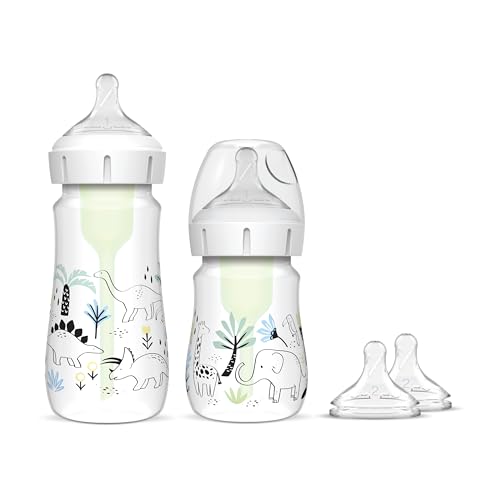 Dr. Brown’s Anti-Colic Options+ Wide-Neck Baby Bottle Sampler Kit, White, 1 count (Pack of 2) - Image 2