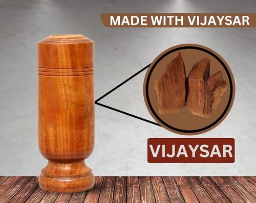 Image of Diabetes Control Vijaysar Wooden Tumbler Glass for Drinking Water & Ayurvedic Glass for Diabetes Management and Blood Sugar Control (Pack of 2)