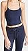 Beyond Yoga Women's Spacedye Slim Racerback Cropped Tank, Nocturnal Navy, Small