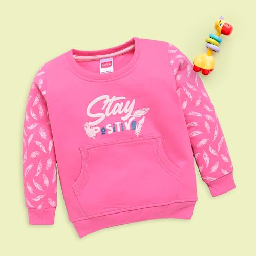 Image of LuvLap Baby Girls Full Sleeve Sweatshirt & Pyjama Set