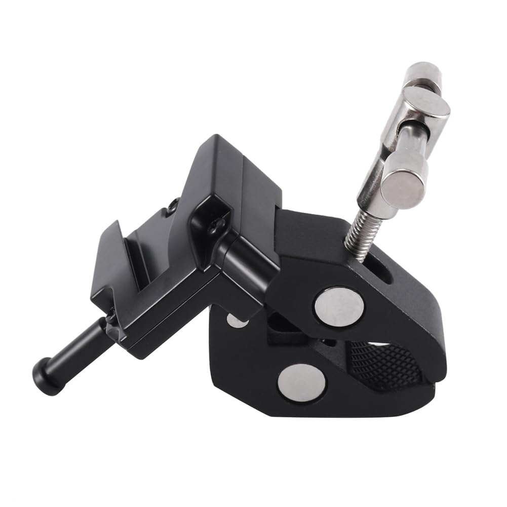 2 x Super Crab Clamp con T y adaptador universal de liberación rápida V-Lock para montaje de batería de cámara DSLR
