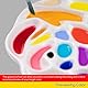 MEEDEN Porzellan Aquarell Mischpalette, Rosenförmiges Design Palette mit 21 mischen