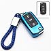 Cubierta De Llave De Coche Teledirigida Inteligente Car Key Case Cover Protection Key Shell Car Styling, Car Decaration Accessories, For Volkswagen Polo EOS Beetle Cross Jetta Sharan Scirocco Blue