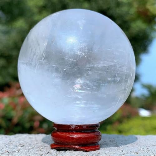 Sphère en calcite blanche et quartz anti-stress pour retrouver le calme