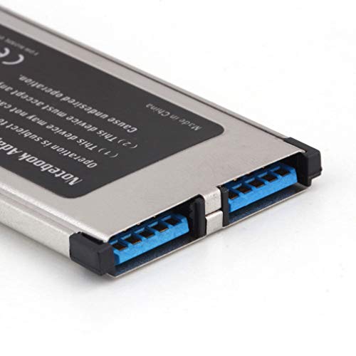 2 Port USB 3.0 to Express Card ExpressCard 34mm Adapter Hidden for Laptop - Thumbnail 6