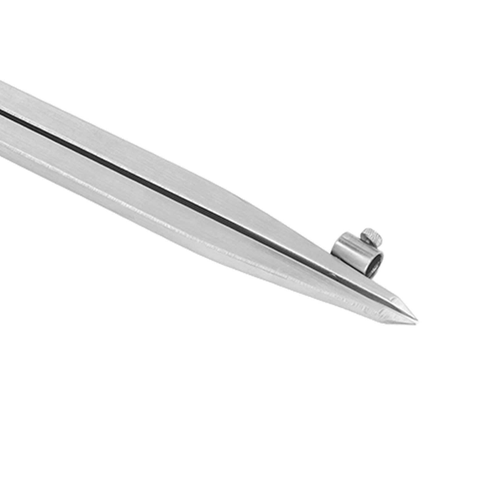 400mm Compas en Acier au Carbone Professionnel, Compass Pencil Grande Diviseur d'ailes en Cuir avec Largeur Réglable pour les Projets de Bricolage