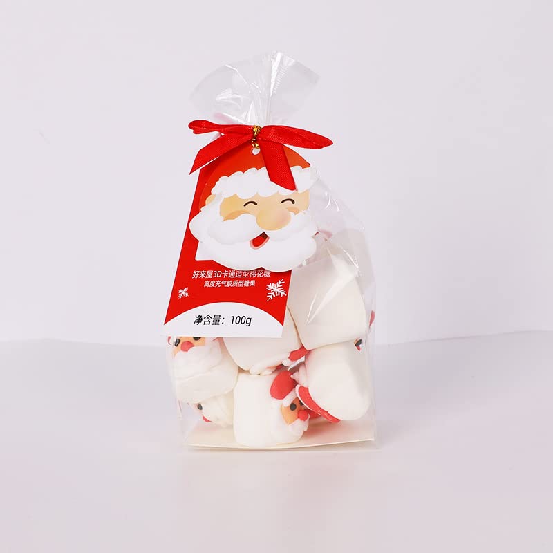 Caramelos de gomita de Navidad, sabor afrutado, caramelos de gomita envueltos individualmente, dulces temáticos de Navidad, para fiestas de Navidad,