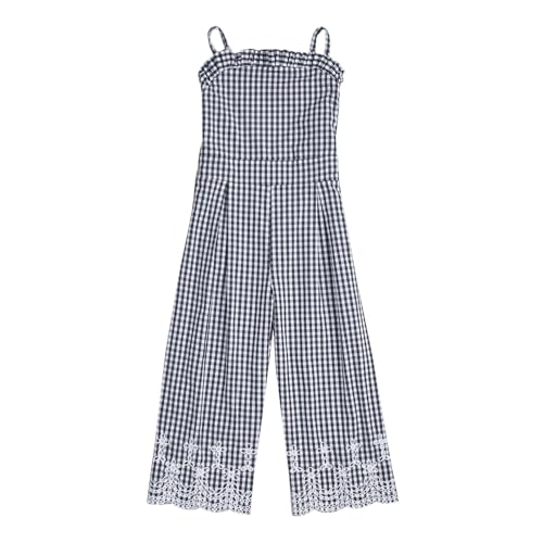 Image of Hopscotch Girls Cotton Jumpsuits /Playsuits In Black Color